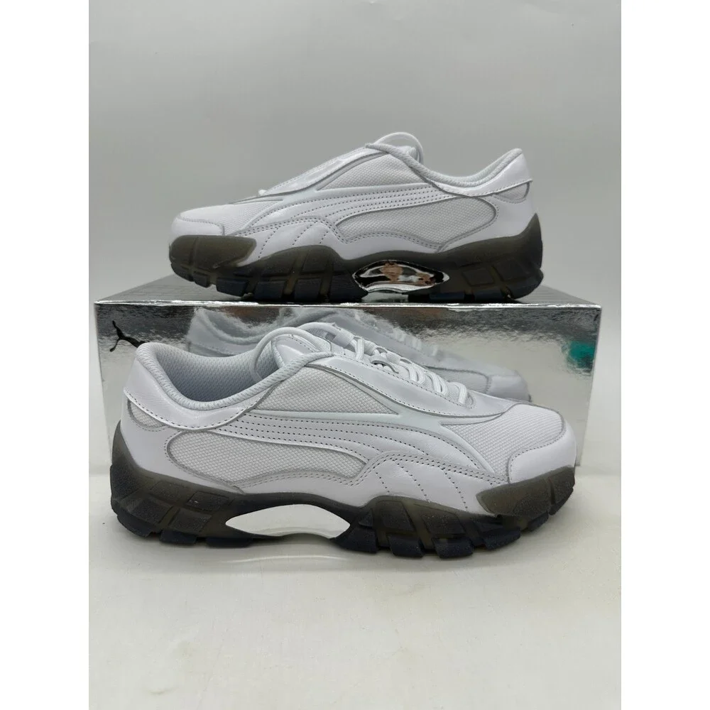 Puma Skepta Skope Men's Size 10.5 White Black Leather Athletic Shoes 404444 01